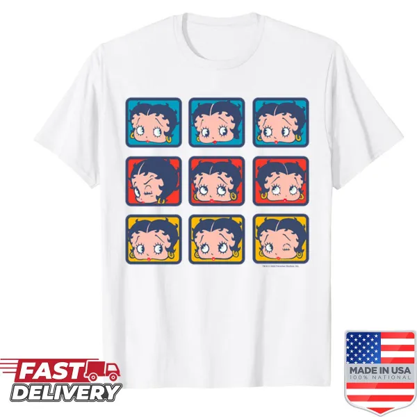 Betty Boop expressions graphic shirt