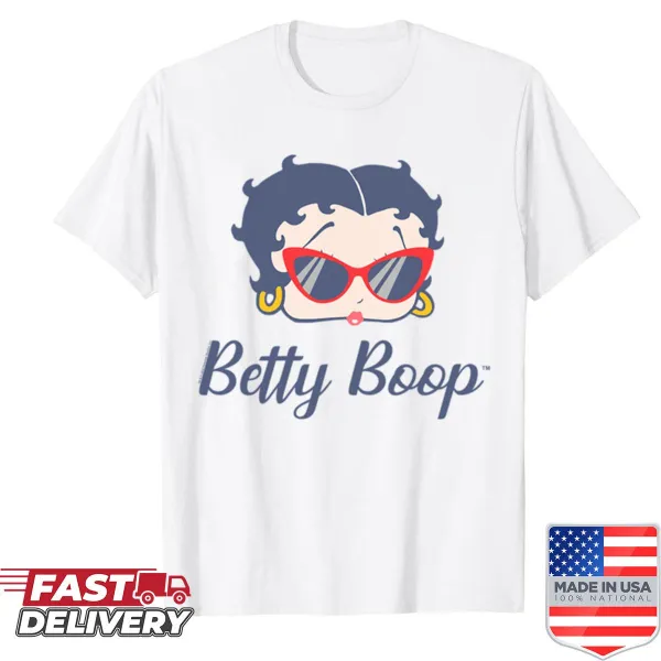 Vintage Betty Boop t-shirt featuring oversized sunglasses and a fun graphic
