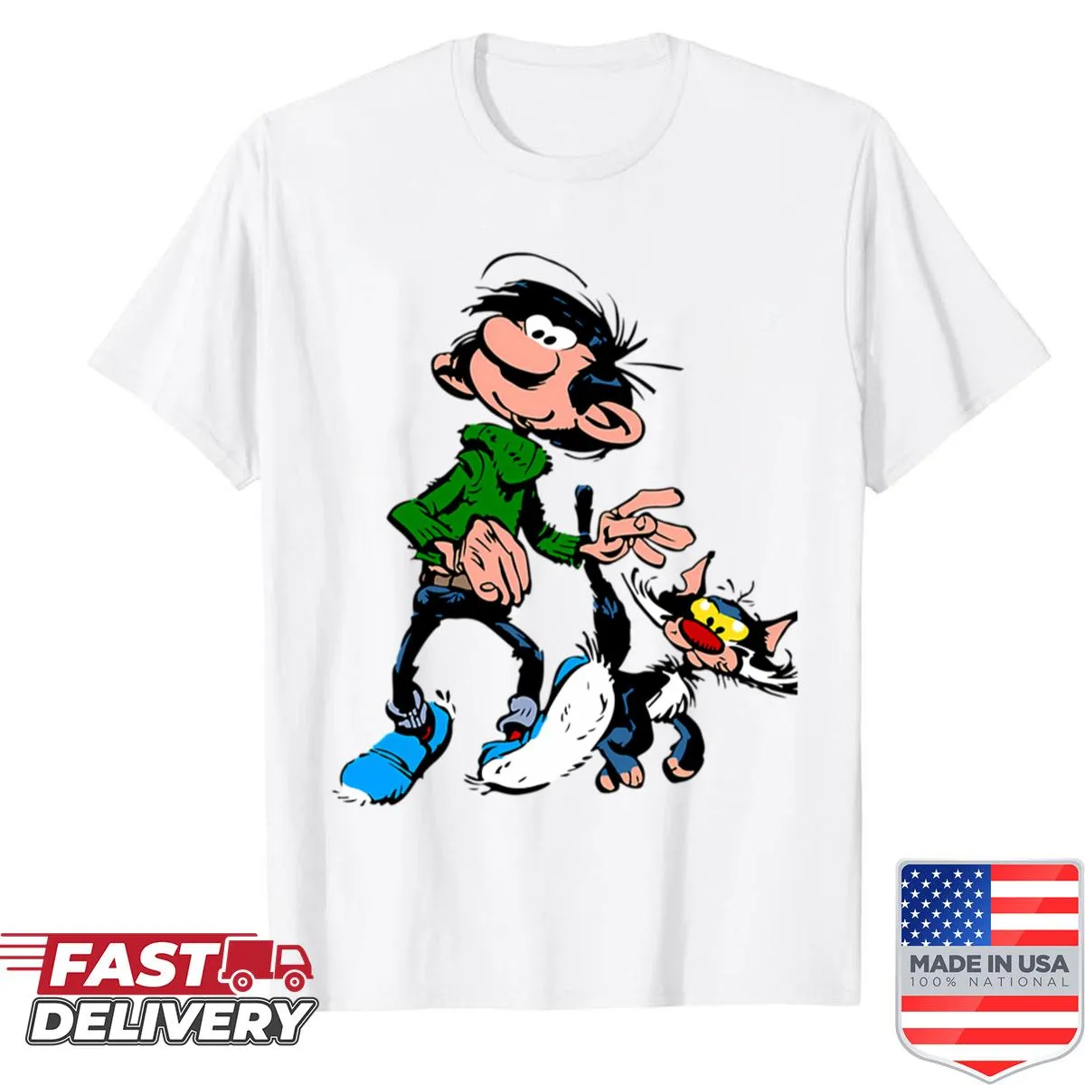 Vintage cartoon shirt for kids featuring playful movie themes for birthdays.