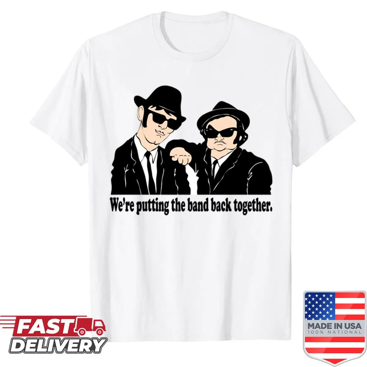 Vintage Blues Brothers fan art T-shirt
