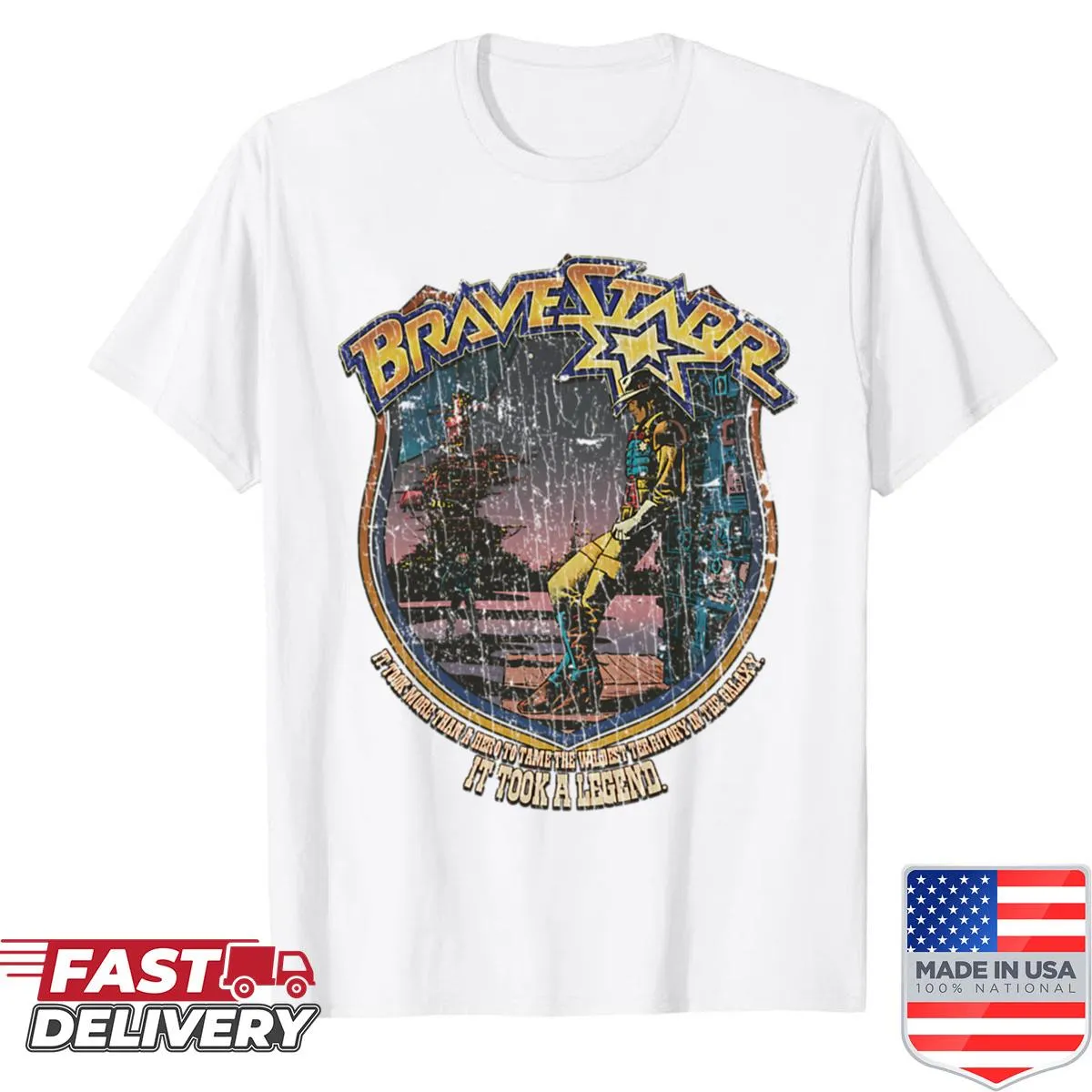 Nostalgic design inspired by Bravestarr The Legend 1988
