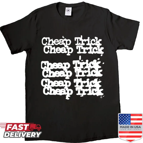 T-shirt featuring the iconic Cheap Trick logo.