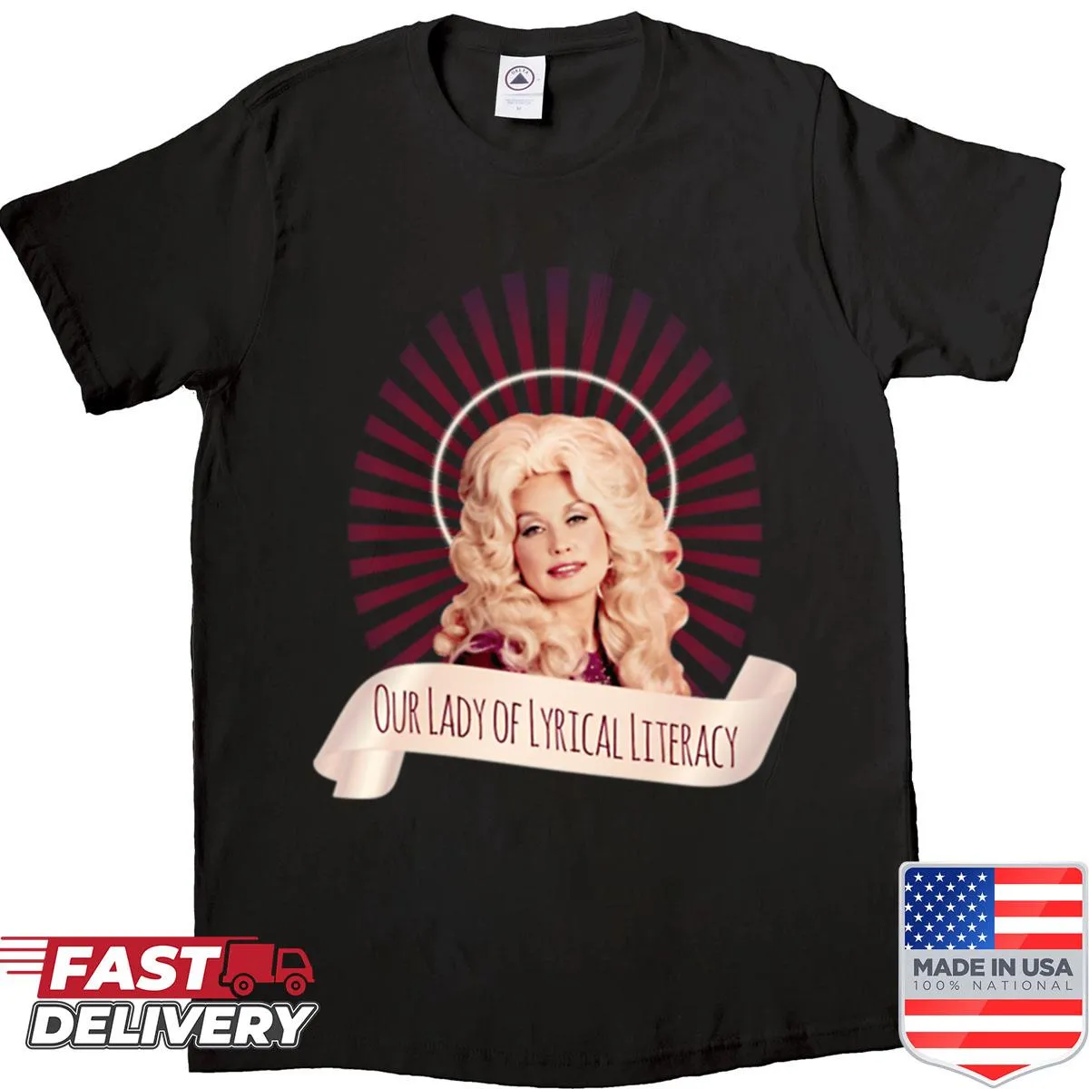 Vintage-style T-shirt with Christmas concert logo.