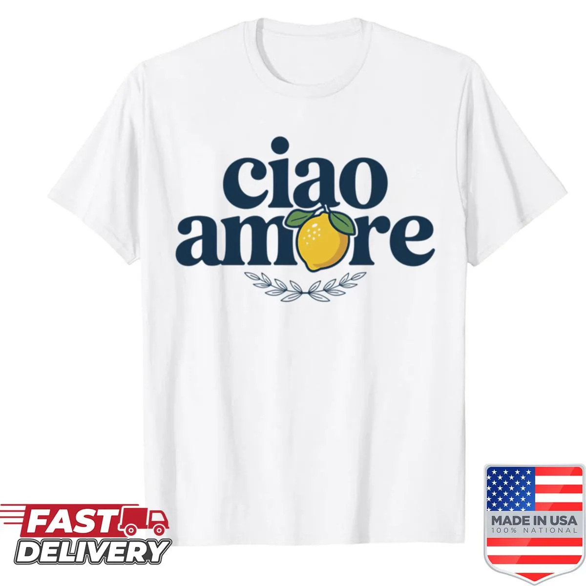 Retro shirt featuring an Italian lemon-themed graphic