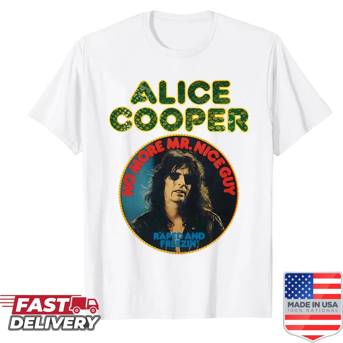 Concert tour logo T-shirt celebrating live music