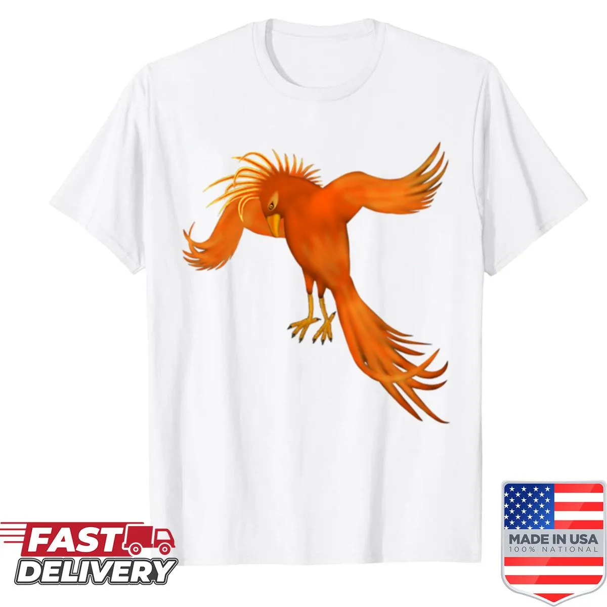 Phoenix illustration symbolizing rebirth with flames
