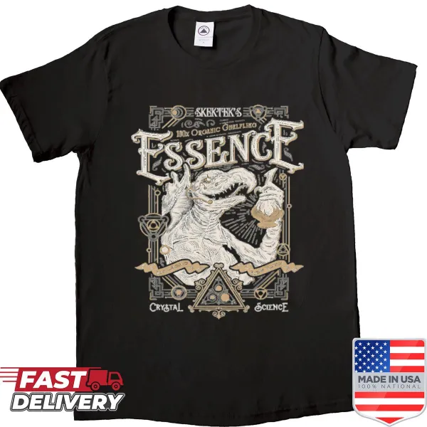 Creative design featuring iconic fantasy film logos on a t-shirt
