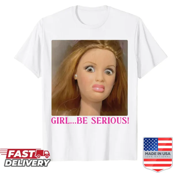 Funny cartoon doll meme t-shirt for women