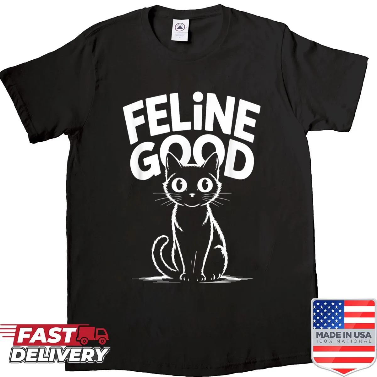 Funny cat pun design on a shirt for kitten lovers