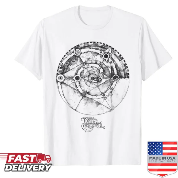 Fantasy film logo T-shirt design with dark theme