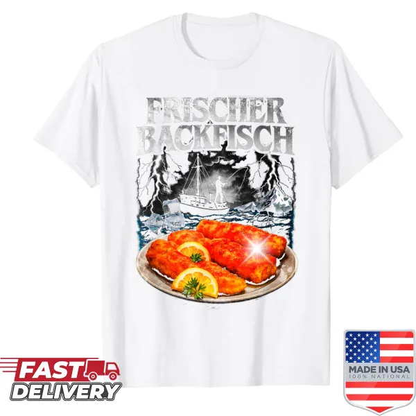 Vintage-inspired graphic of a freshly baked fish
