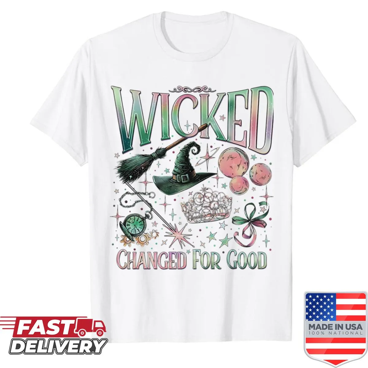 Vintage-style shirt featuring friendship and love themes in movie graphics