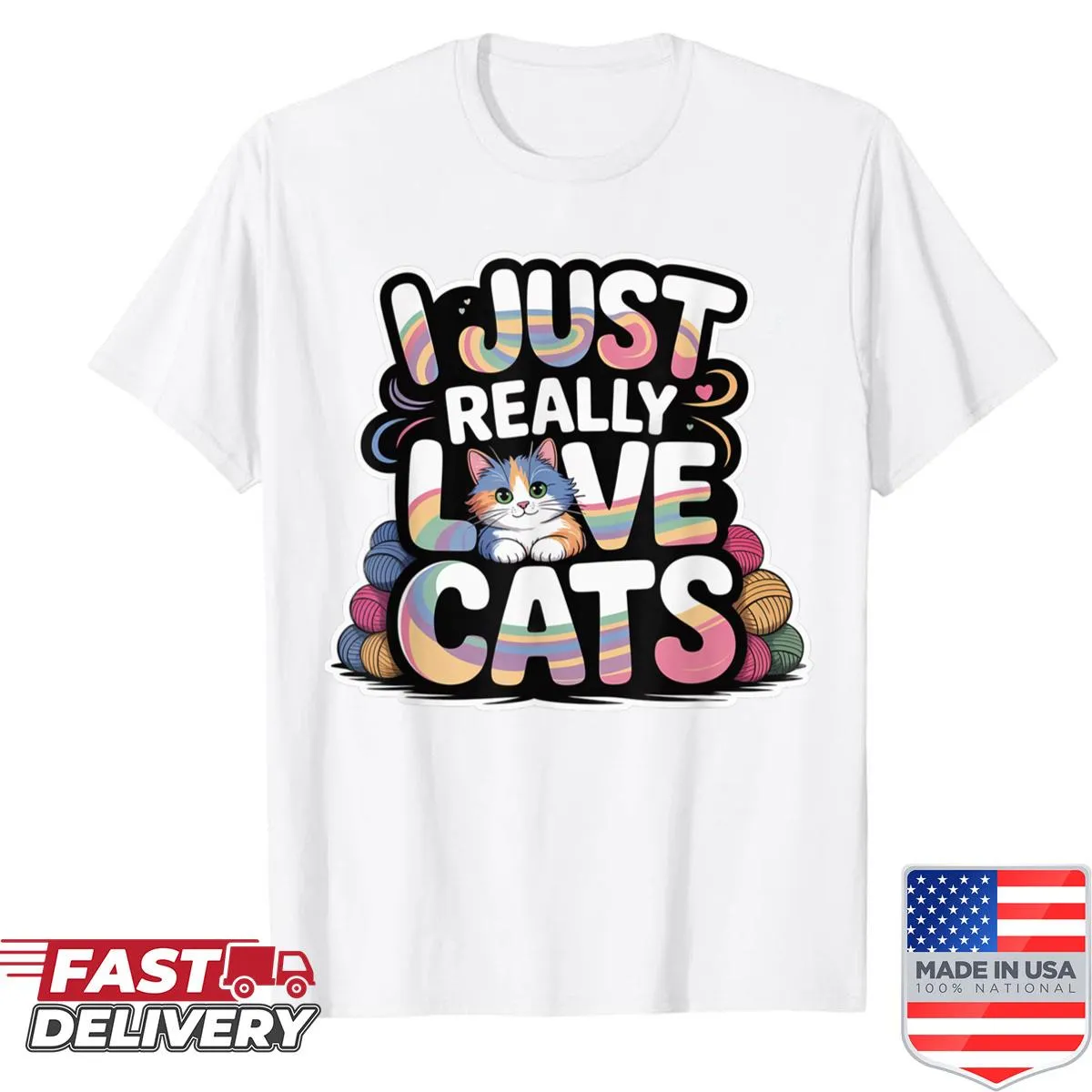 Funny cat quote graphic on a shirt for cat lovers