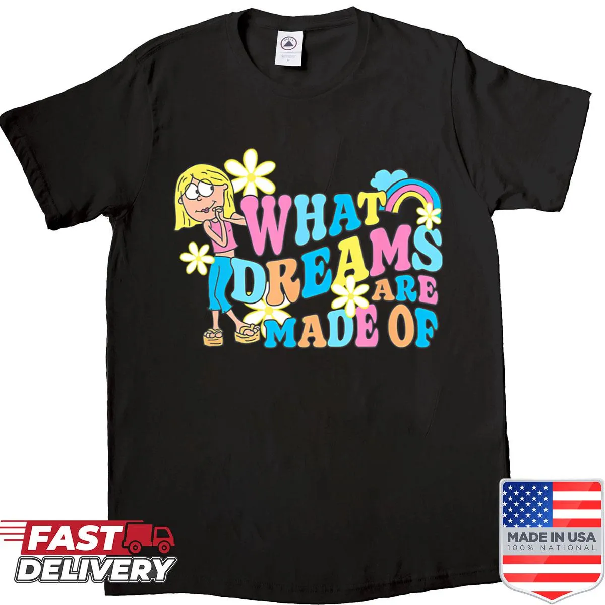 Vintage-style shirt with playful graphics inspired by cartoons for kids