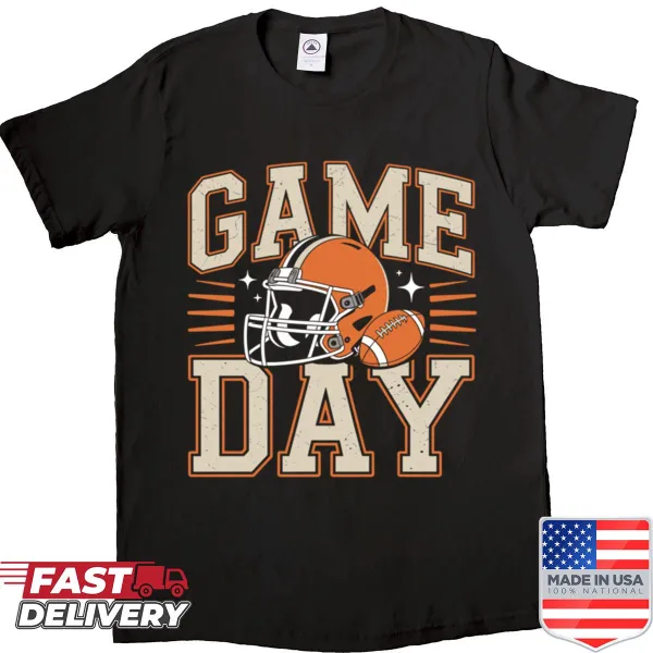 Vintage football helmet graphic T-shirt celebrating game day