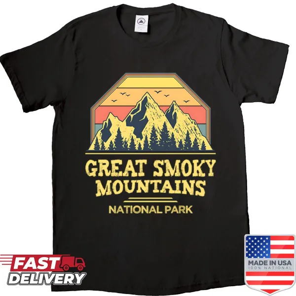 Vintage-style design honoring the Great Smoky Mountains