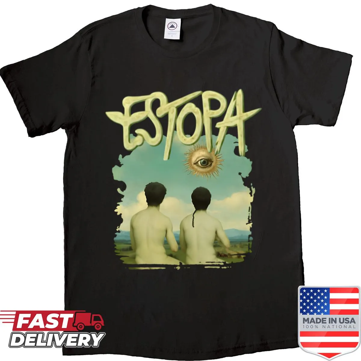 Minimalist oversized shirt with a grunge style inspired by Estopa
