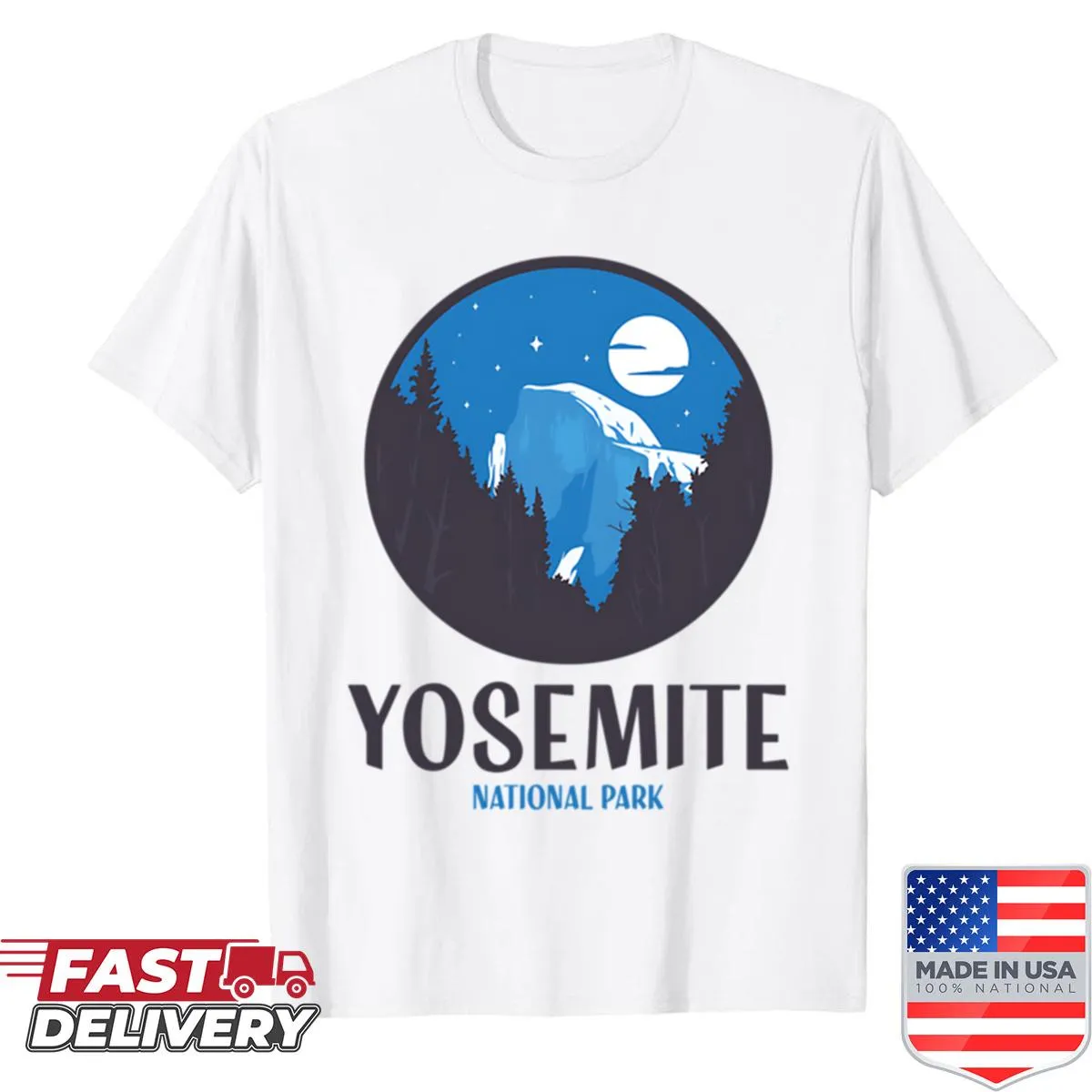 Retro Half Dome Yosemite National Park shirt