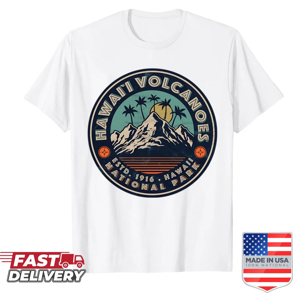 Vintage shirt celebrating Hawaii Volcanoes National Park