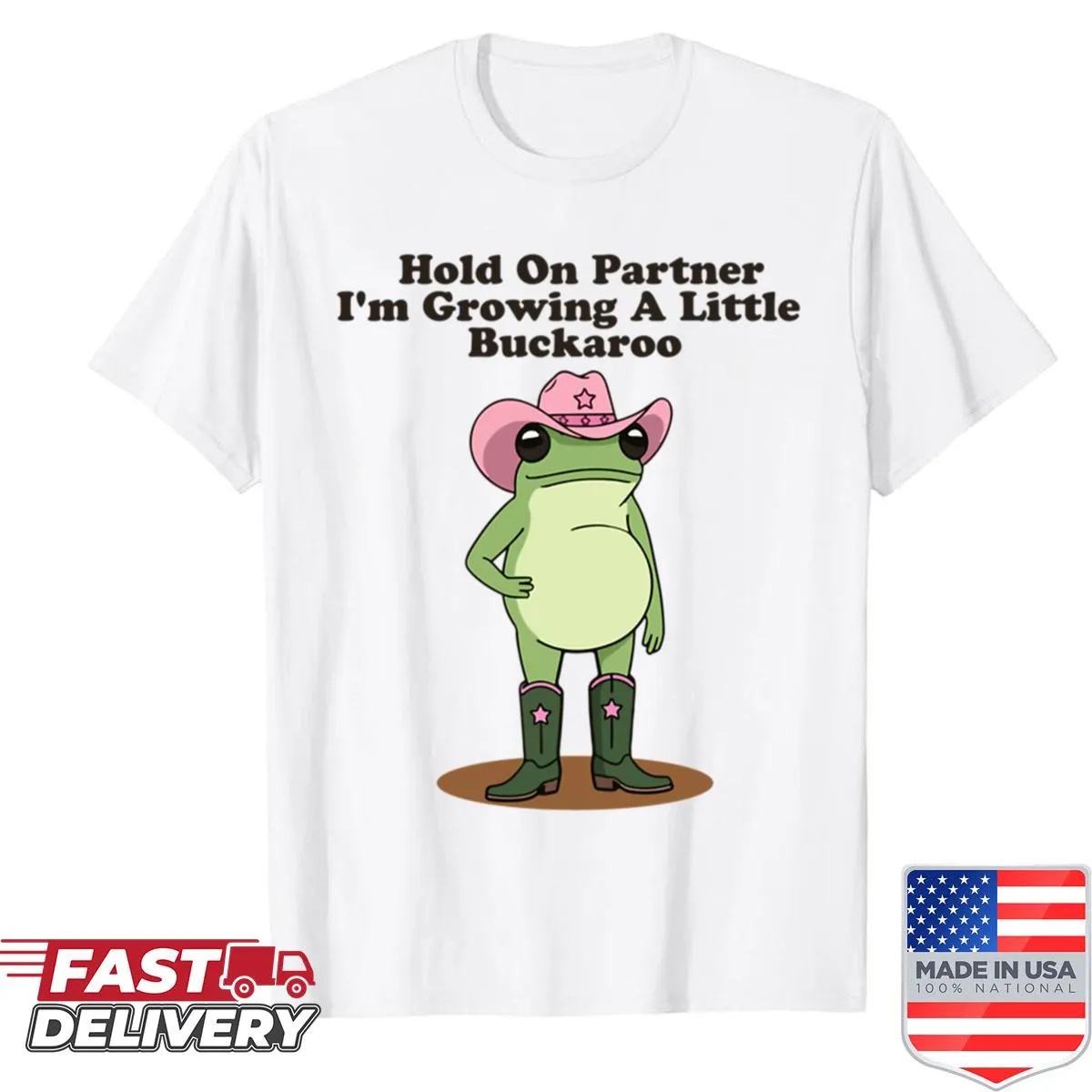 Funny frog-themed pregnancy announcement t-shirt