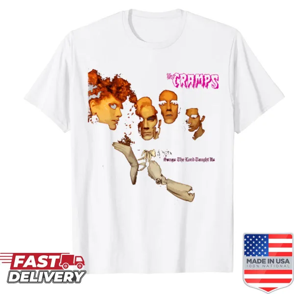 Horror punk shirt with retro graphic for Halloween enthusiasts