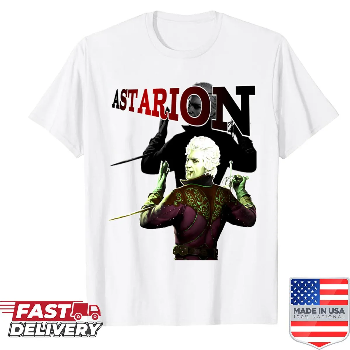 Vintage logo shirt featuring horror gaming elements, perfect for gamers