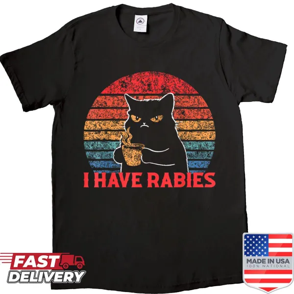 Sarcastic phrase 'I Have Rabies' in a playful design