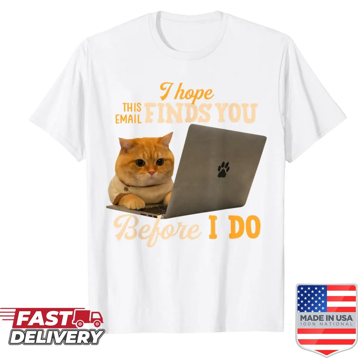 Sarcastic office shirt with funny email phrase