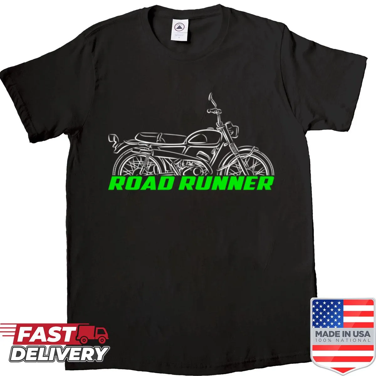 Vintage Kawasaki C2ss 120 Road Runner motorcycle shirt
