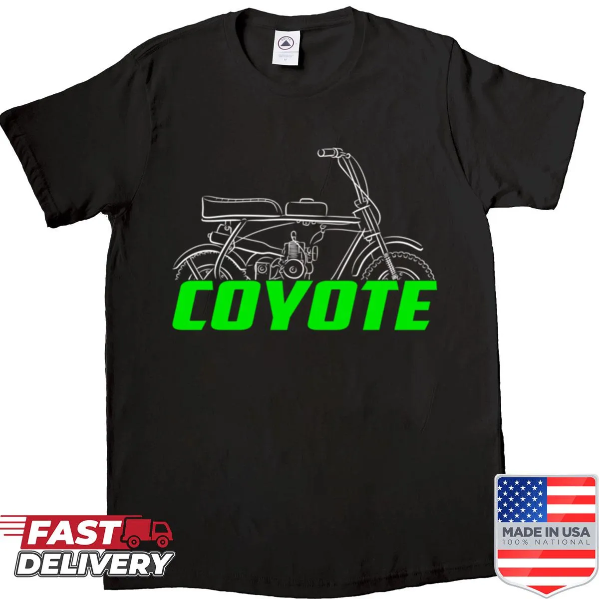Kawasaki Coyote Mb1-a motorcycle emblem t-shirt