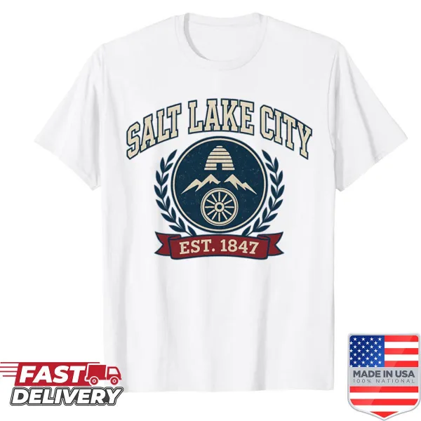 Vintage oversized shirt featuring the Beehive State graphic