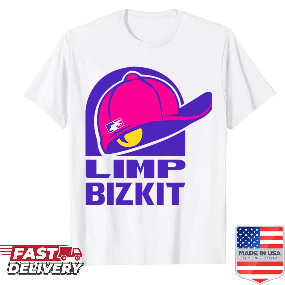 Oversized shirt featuring a playful design inspired by Limp Bizkit