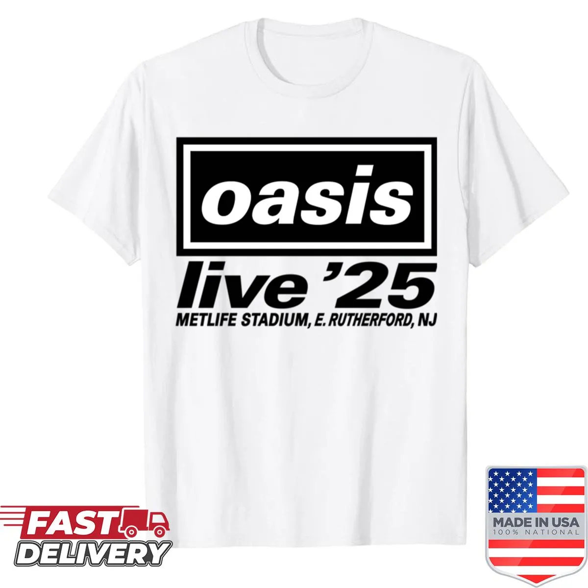 Vintage band logo T-shirt celebrating classic music albums