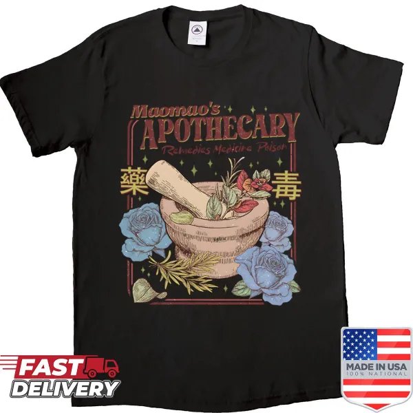 Vintage apothecary poisons graphic shirt