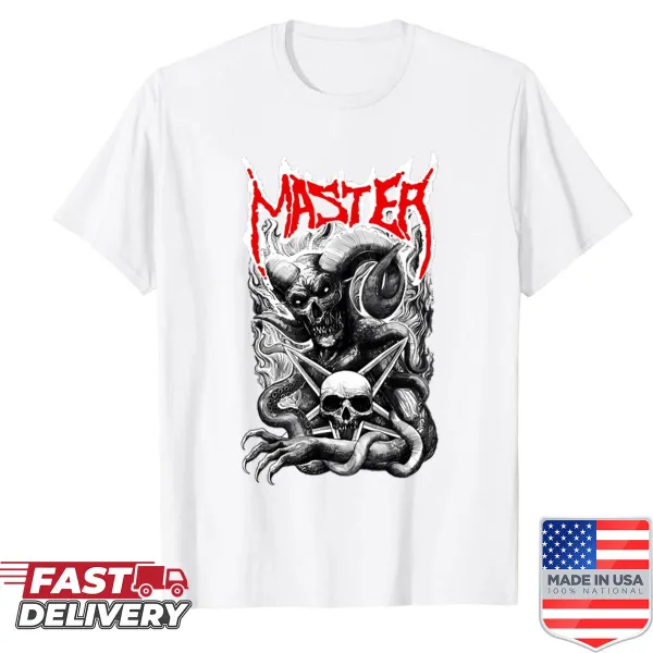 Master Band shirt featuring nostalgic music-themed illustration