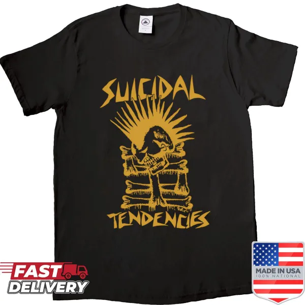 Vintage punk skate band shirt with metal thrash logo