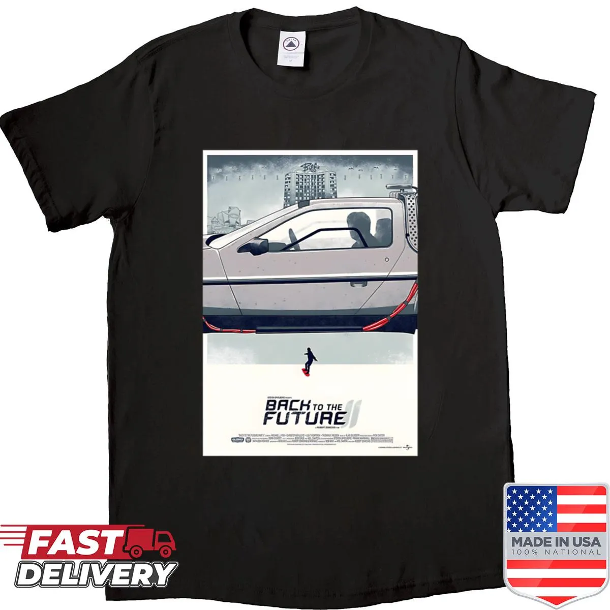 Minimalist Back to the Future vintage movie shirt