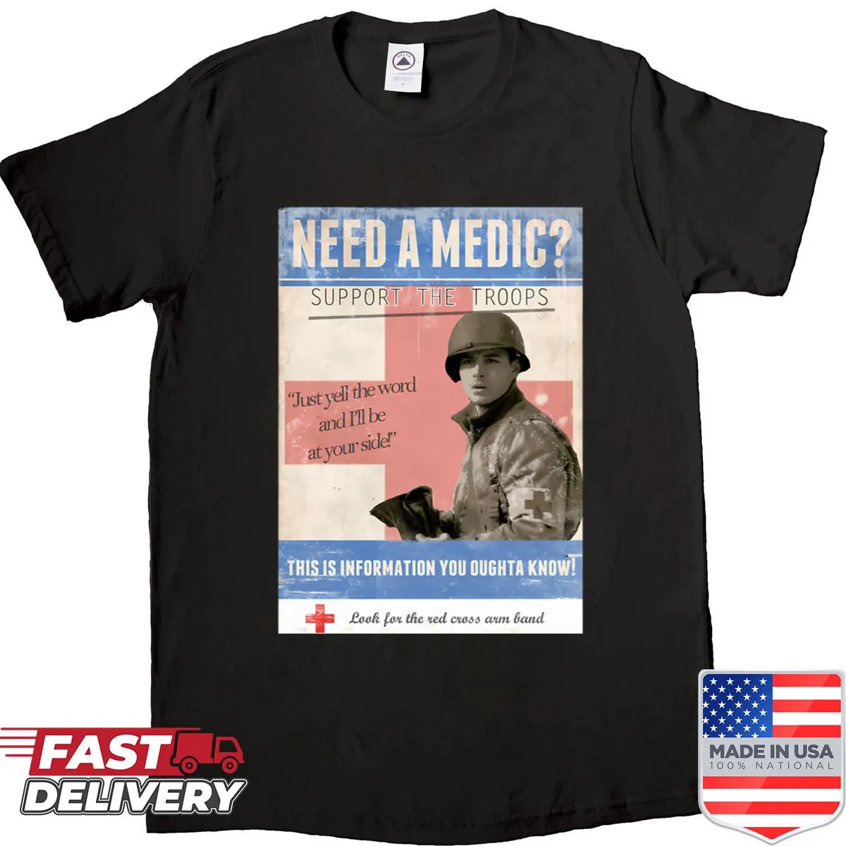Vintage design shirt celebrating drama and war films