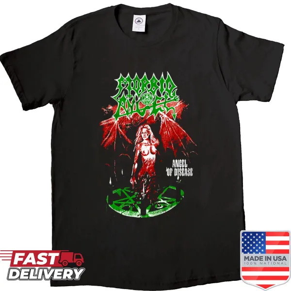 90s vintage bootleg shirt with morbid graphic design