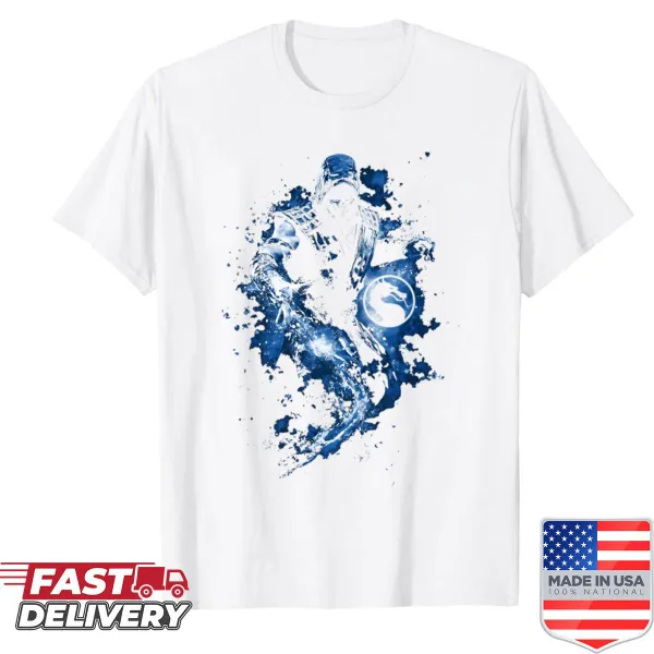 Mortal Kombat themed t-shirt featuring game characters and logo