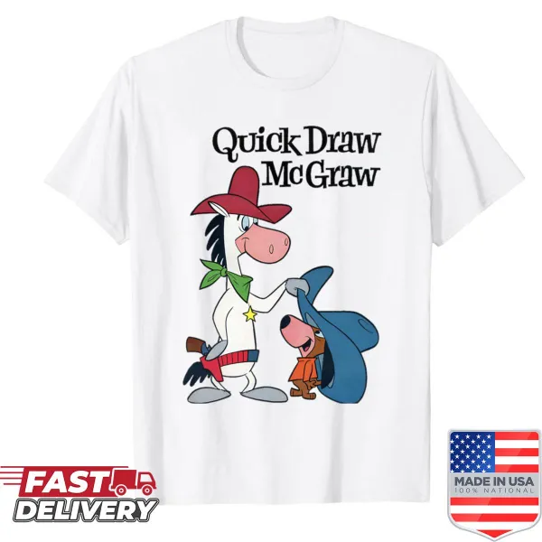 Vintage animated logo T-shirt celebrating classic cartoons