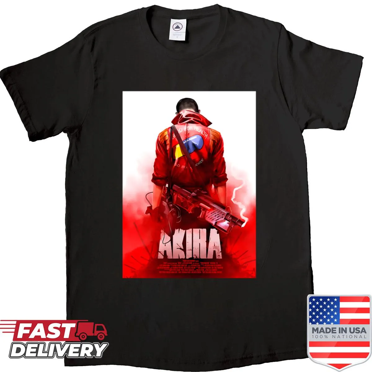 Minimalist T-shirt with a vintage 70s movie-themed silhouette design