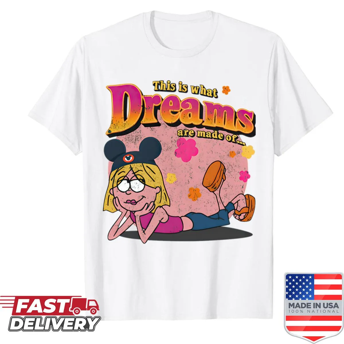 Vintage cartoon TV series shirt for kids with funny graphics