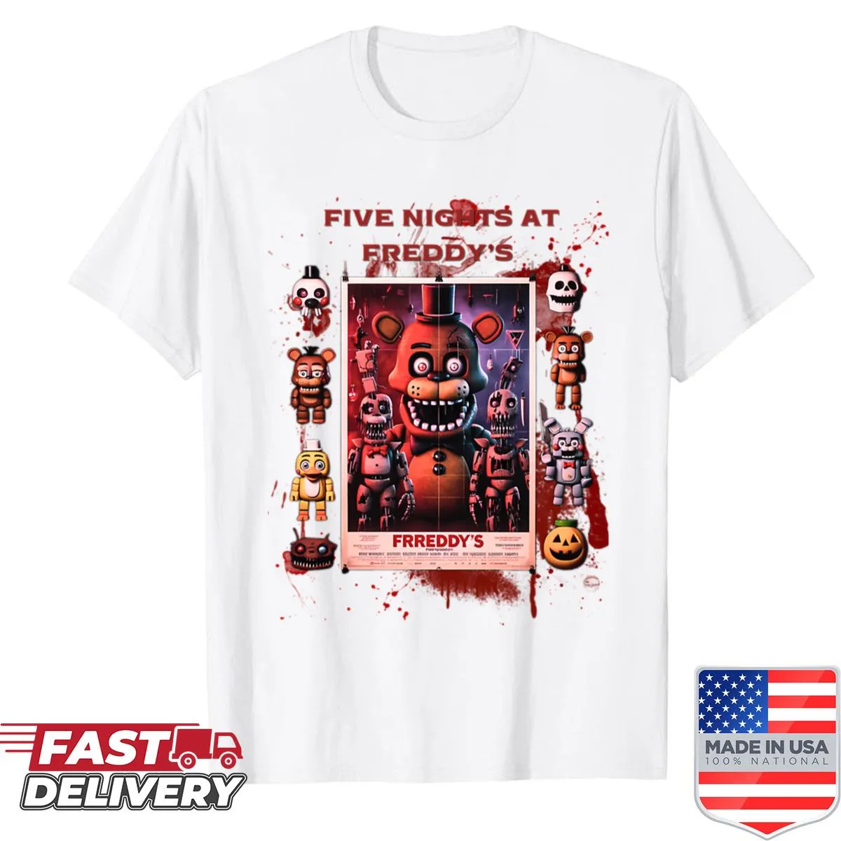 Funny vintage gaming shirt featuring movie-themed graphics