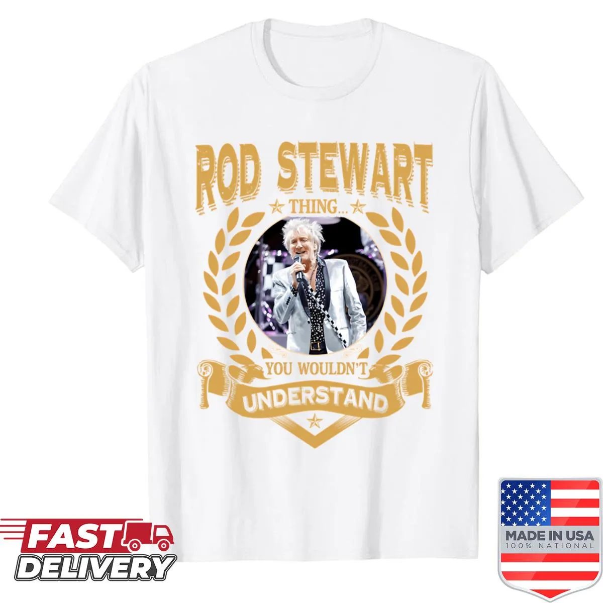 Vintage-inspired greatest hits tour graphic on a t-shirt