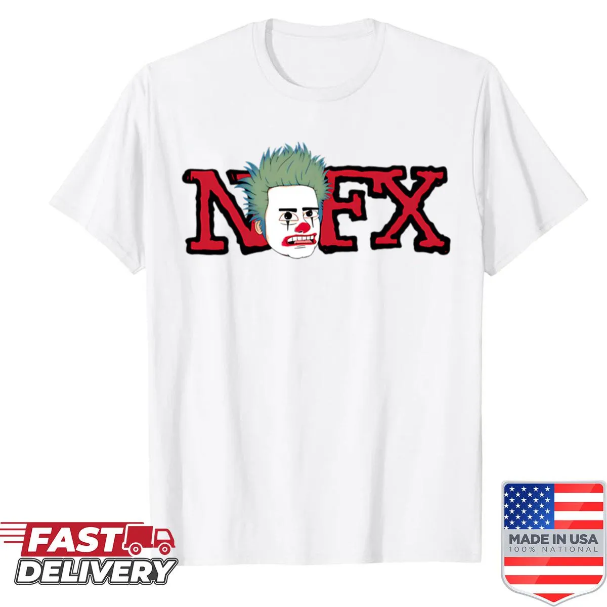 Vintage NOFX band t-shirt showcasing punk rock style