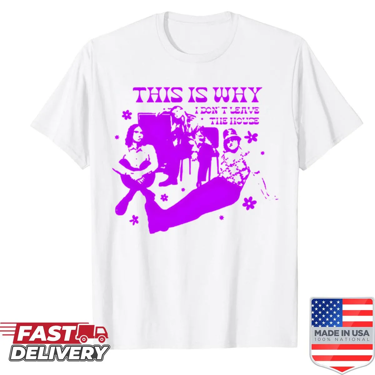 Silhouette design shirt celebrating 90s alternative music