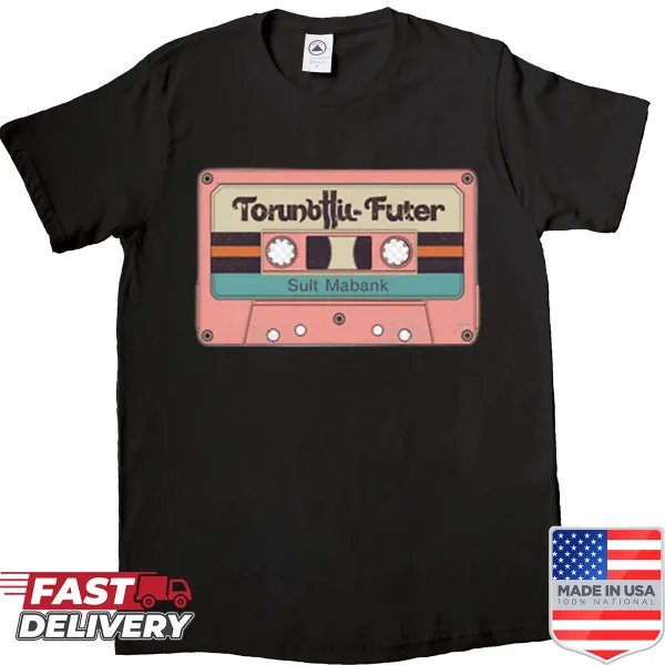 Graphic shirt featuring a retro cassette tape