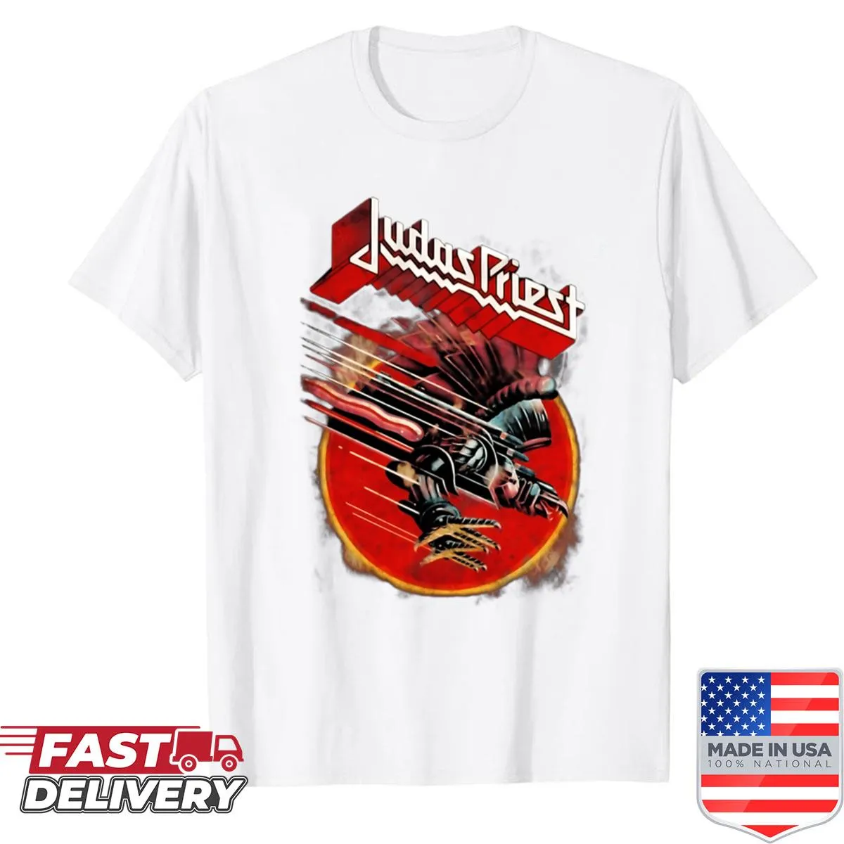 Illustration of a rusty tin robot with gears and dials on a shirt