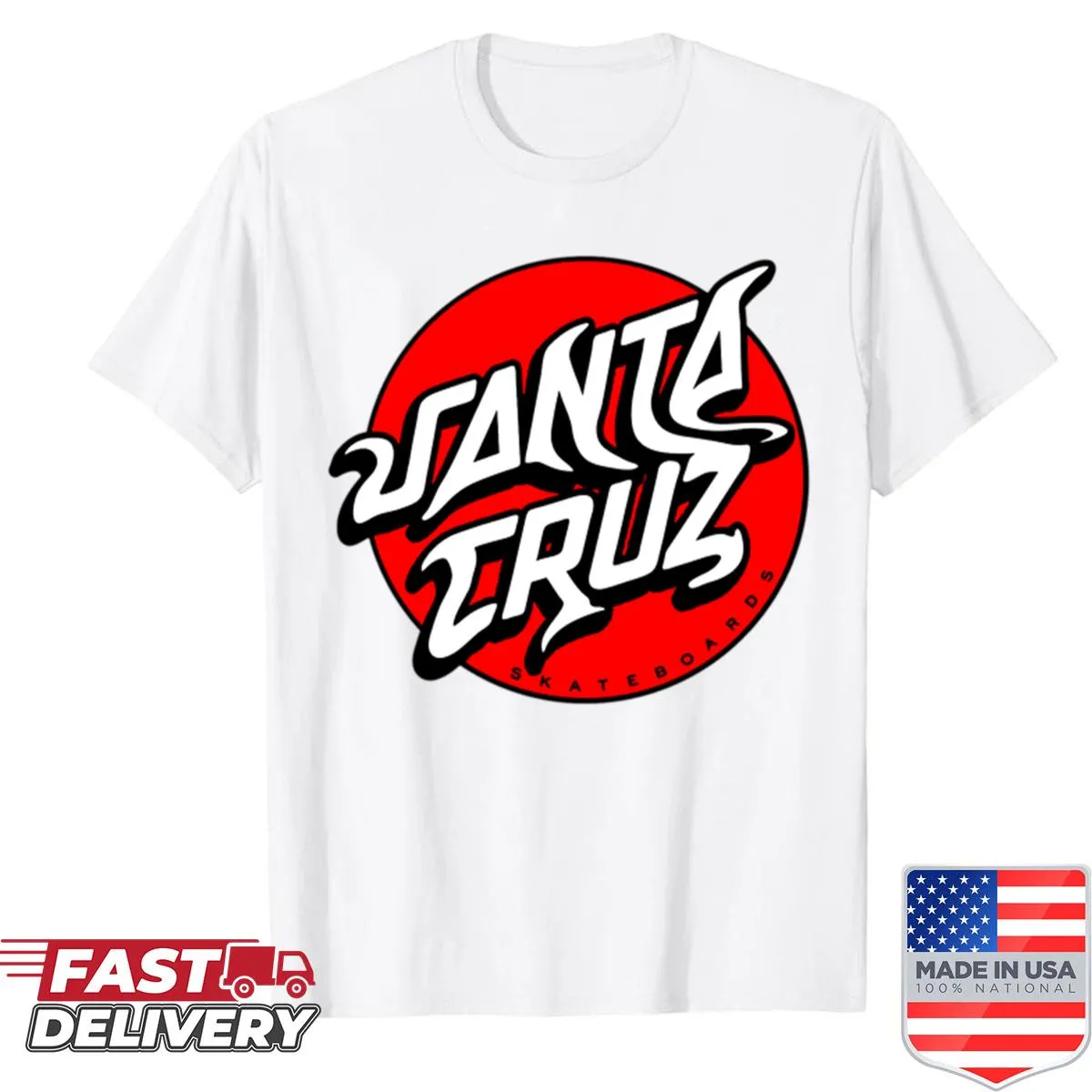 Vintage Santa Cruz shirt with a classic beach-inspired design